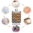 thumbnail image 6 of Yayeee 2 Pack Qtip Holder Bathroom Cotton Swab Canister with Lid Clear Dispenser Set, Orange Geometric, 6 of 6