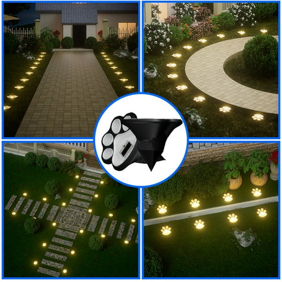 CAMIALA Solar Lights Outdoor Waterproof on Clearance,12 LED Solar Automatic Induction Warm Flood Light for Landscape Outdoor Decor