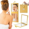 thumbnail image 1 of BRUN Miroir Rectangulaire Pliable Mural Réglable, Contrôle Tactile, Dimmable, Image Cristalline, 15 Pouces x 15 Pouces, 1 of 4