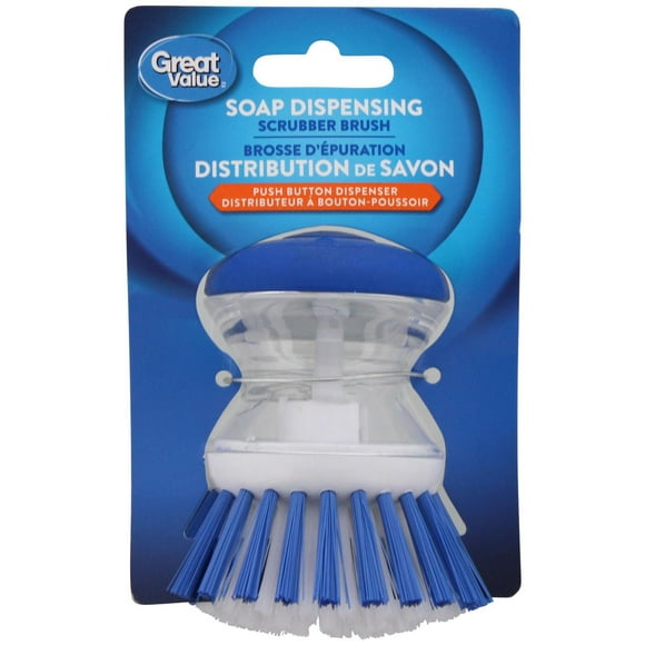 Great Value Soap Dispensing Scrubber Brush