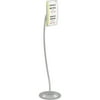 Safco - Sign holder - for - gray powder coat