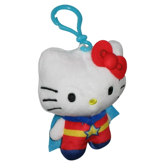 Hello Kitty & Friends Super Kitty Bullsitoy 4-Inch Clip-On Plush Keychain