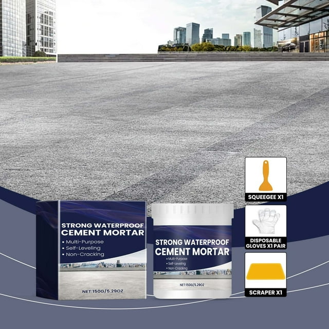 Aodebiao Waterproof Cement Mortar for Wall Repair & Floor Leakage - Fast-Drying Self-Leveling Waterproofing Compound for Concrete Sealing Indoor Outdoor Home Construction