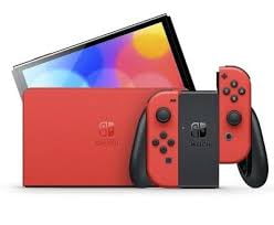 Nintendo Switch OLED Mario Red Console Bundle with Nintendo Switch Sports (International Version)