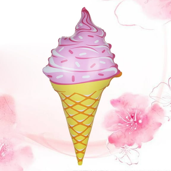 Worgeous Inflatable Ice Cream Cones for Swimmig Pool Beach Parties Birthdays Party Favors Size  92CM (Pink)