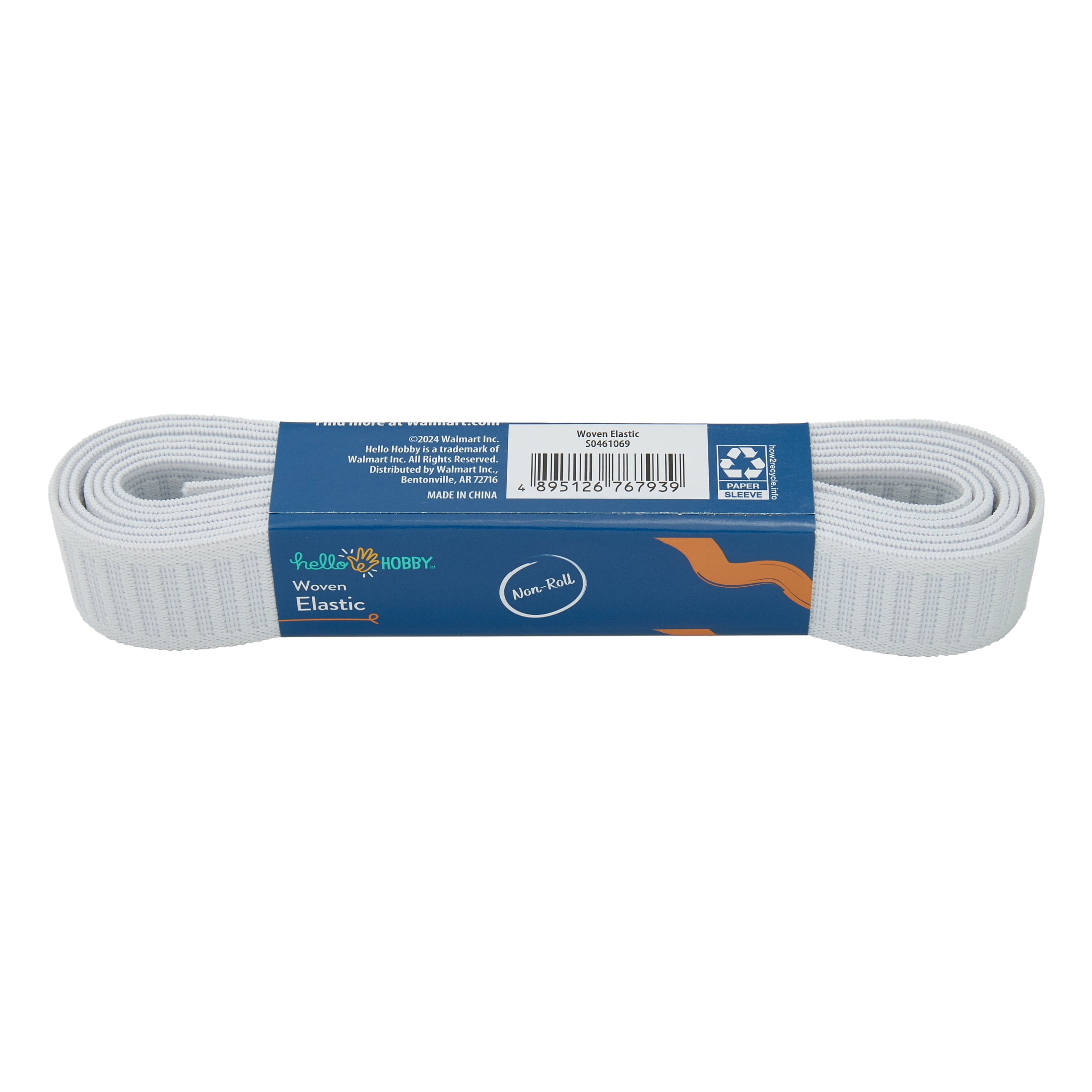 (3 pack) Hello Hobby 1-inch Narrow Ribbon, 2.5-yard Length, White