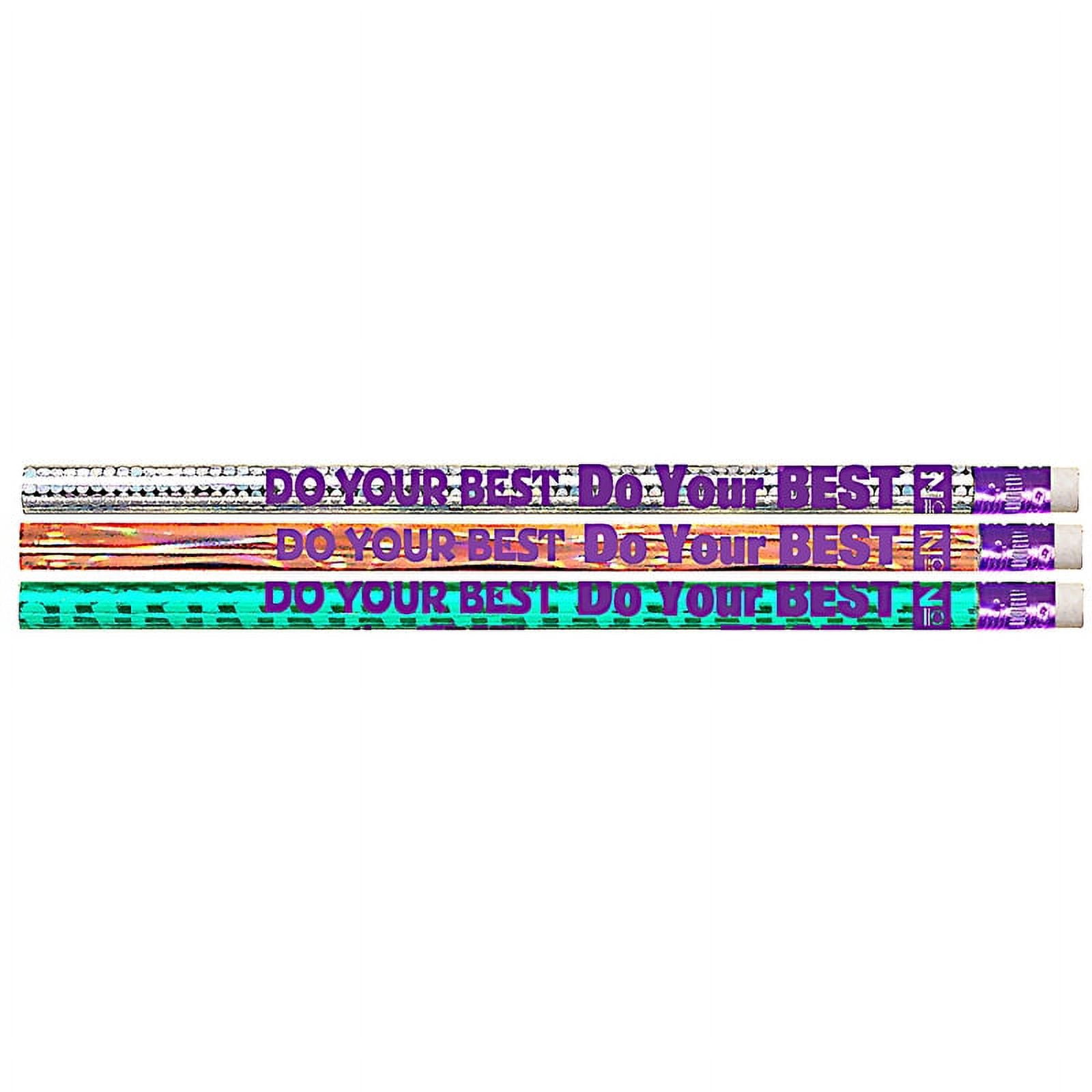 Musgrave Pencil Company Do Your Best On The Test Motivational Pencils Pack of 12 MUS1536D