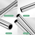 thumbnail image 2 of Tubo de acero inoxidable 304 de 400 mm en paquete de 2, 8 mm de diámetro exterior y 1 mm de grosor de pared, tubería de acero inoxidable sin costura [0.31x0.04x15.7IN], 2 of 7