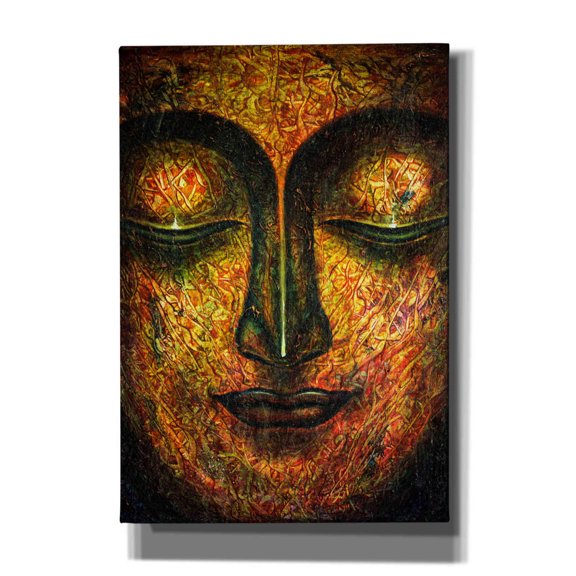 Epic Graffiti 'Tranquil Budha' by Epic Portfolio, Giclee Canvas Wall Art, 18"x26"