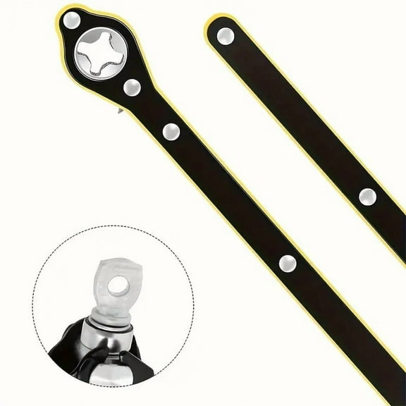 DEXIMRO 2pcs Auto Labor-Saving Jack Ratchet Wrench, Universal 360 Degree Swivel Tire Wheel Jack Ratchet Wrench Scissor Jack, Wrench Jack Lift Speed Handle Tool Car Jack Lug Wrench