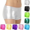 thumbnail image 2 of Zwiiyzr 3-9 Years Girls Dance Short for Gymnastics Athletic Shorts Sparkle Glitter Tumbling Bottoms Purple, 2 of 5