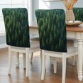 thumbnail image 2 of Green Forest Chair Covers Set of 1 Pine Trees Forest Summer Landscape Chair Back Covers Stretch Removable Washable Slipcovers Protector for Dining Room Kitchen Party Decor, 2 of 9