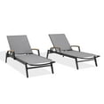 thumbnail image 4 of Ulax Furniture Patio Aluminum Chaise Lounge Chairs with Wheels and Phifertex Sling Fabric, 4 of 8