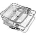 thumbnail image 2 of HUGFEGWE PVC Transparent Shoulder Bag, Fashion Reinforced Stitches Large Capacity PVC Shoulder Bag for Beach,Concert,Work U2537-6477, 2 of 8