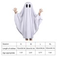 thumbnail image 5 of Disfraz de fantasma de capa blanca para niños de Halloween | Cómodo y agradable para la piel | Guantes transpirables | disfraz de fiesta, 5 of 5