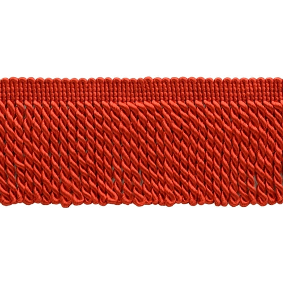 2 1/2" (6cm) Bullion Fringe Trim # EF25,, Flaming Red #88 (Scarlet Lava Red) 10 Yards (30 ft/9.5m)