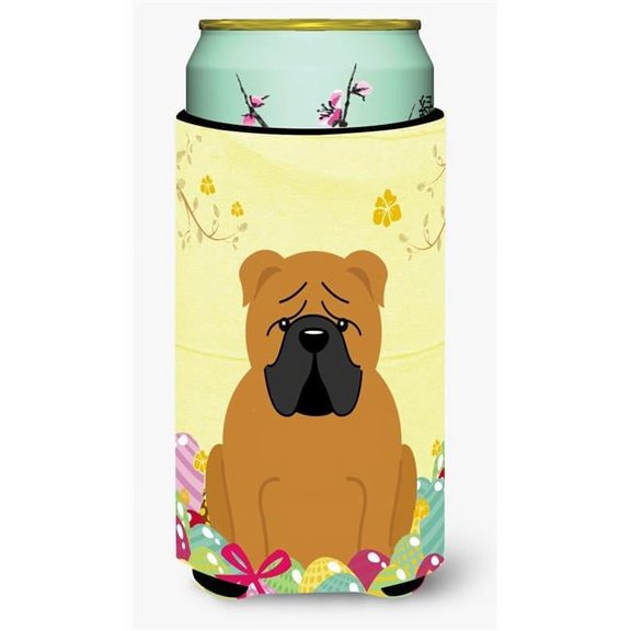 Carolines Treasures BB6122TBC Easter Eggs English Bulldog Red Tall Boy Beverage Insulator Hugger