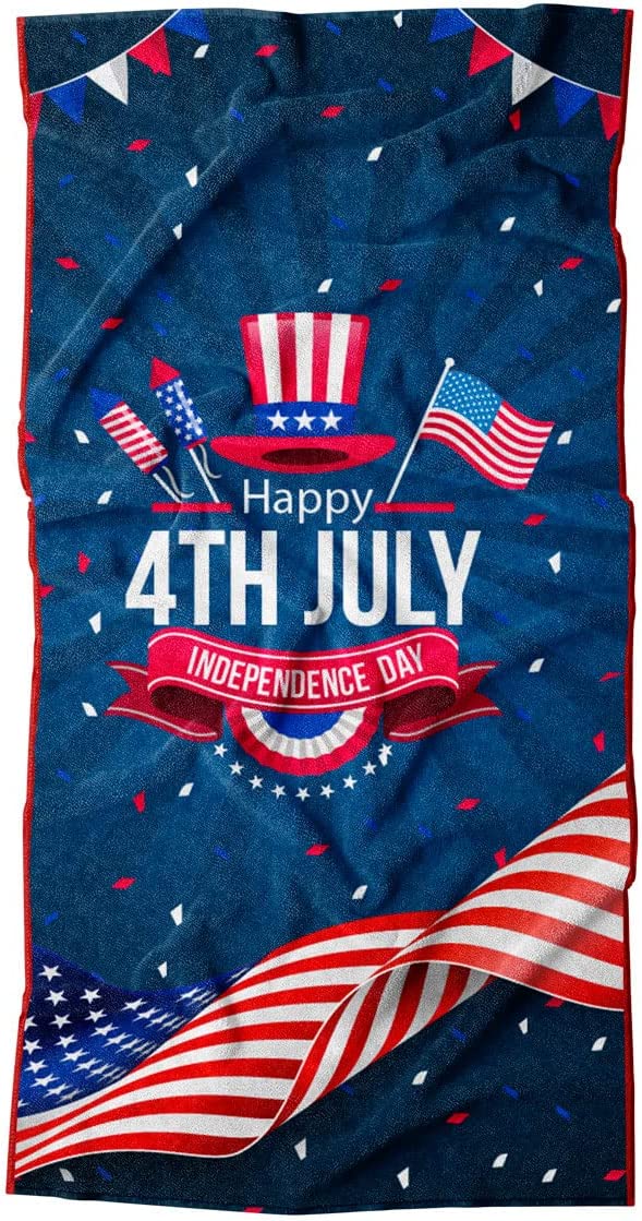 4th of July Beach Towel  Independence Day Towel Highly Absorbent  Brand - -  Walmart Canada