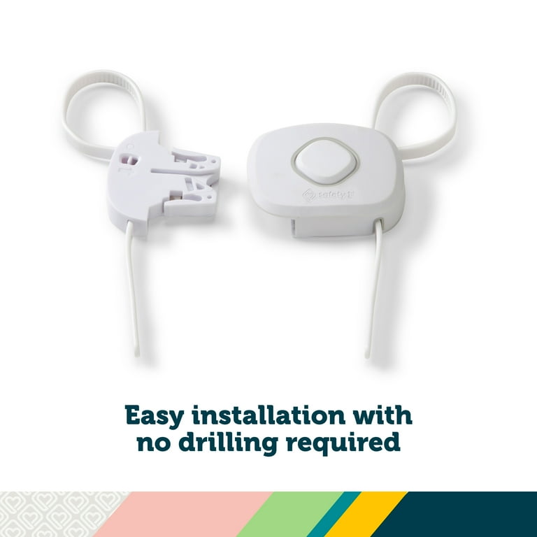 Safety 1st OutSmart White Plastic Cabinet Flex Lock 1 pk Safety 1st OutSmart White Plastic Cabinet Flex Lock 1 pk