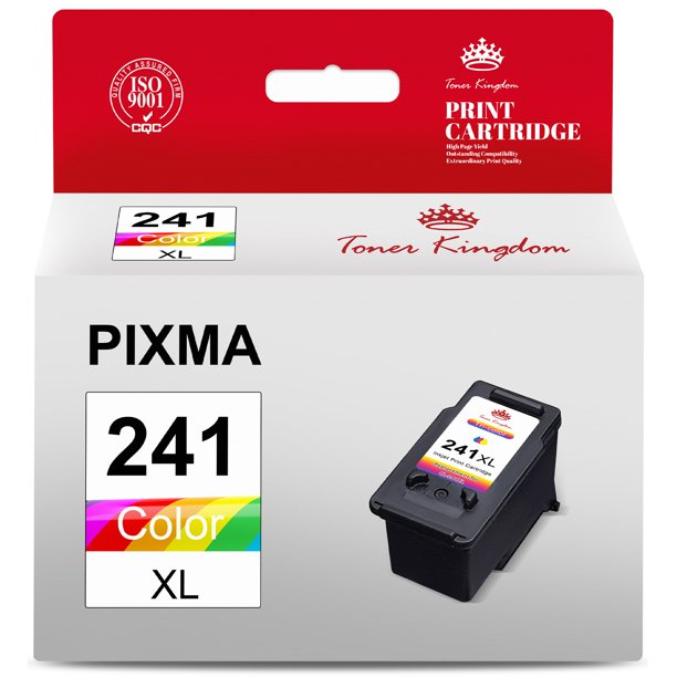 Toner Kingdom 241XL Ink Cartridge Replacement for Canon Ink 241 for