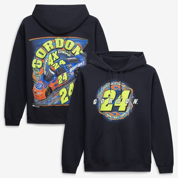 Men's Hendrick Motorsports Team Collection  Black Jeff Gordon Four-Time NASCAR Champion Pullover Hoodie