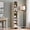 Cream, variant on Aitjunz 71" Tall Arched Bookshelf with Storage, 8-Tier Wood Bookcase with 3 Adjustable Shelves, Medium Bookshelf for Living Room, Bedroom, and Office, Gray