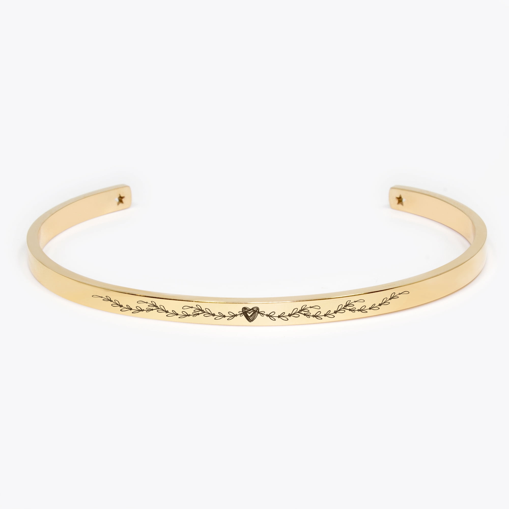 "You are my sunshine" Adjustable Rose Gold Stainless Steel Cuff Bangle Mother's Day Gift Set