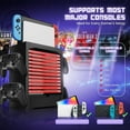 thumbnail image 4 of Switch Organizer Station Game Storage Tower Stand for Nintendo Switch / Switch OLED with Dock Holder, 10 Game Case Vertical Shelf, 4 Controller Rack, Joy-con Drawer, 4 of 9