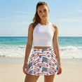 thumbnail image 5 of Xoenoiee American Flag Print Womens Tennis Skirt Pleated Athletic Skirts with Pockets Shorts High Waisted Golf Skort for Workout Pickleball, S, 5 of 6