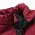 thumbnail image 4 of Munlar Black Scrub Jacket- Fashion Casual Down Cotton Thickened Thermal Vest Cotton Solid Stand Collar Single Zipper Cotton Maternity Winter Coat Christmas Winter Coat Clearance, 4 of 8