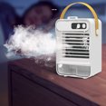 thumbnail image 1 of Air Acondicionadores Portátiles, 3 Velocidades Ventilador De Enfriamiento Con Tanque De Agua De 100 Ml/cajón De Hielo, Enfriador De Nebulización De Escritorio, 1 of 7