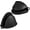 Black-silicone (2pcs), variant on Mini Oven Mitts, 2 Count Small Oven Mitt 220℃/428°F Heat Resistant with Non-Slip Surface and Hanging Loop Mits, Kitchen Mittens Oven Mitts, Kitchen Gloves for Oven, Baking and Grilling