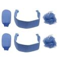thumbnail image 3 of 2pcs Back Scrubber Bordes con 2 guantes y 2 bolas de ducha suministros de baño, 3 of 5