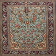 thumbnail image 1 of Ahgly Company Machine Washable Indoor Square Traditional Green Area Rugs, 7' Square, 1 of 7