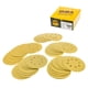 thumbnail image 1 of Dura-Gold Premium - Paquete variado - Discos de lijado dorados de 5" - Gancho y bucle sin polvo de 8 orificios - 10 de cada uno de grano (60 80 120 220 320) - Caja de 50 discos de acabado de papel de, 1 of 7
