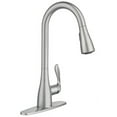 thumbnail image 3 of Moen 87912SRS Georgene Spot Resist Stainless 1-Handle Deck Mount Pull-Down Handle/Lever Commercial/Residential Kitchen Faucet (Deck Plate Included), 3 of 5