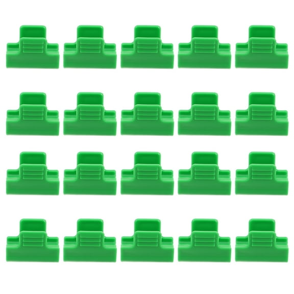 FRCOLOR 20PCS Plastic Greenhouse Clamps Garden Clips for Netting Sunshade Net Clip for Greenhouse Film Fixing Multi-Purpose Gardening Clips