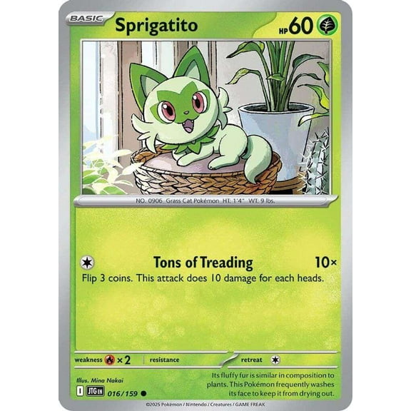 Pokemon Journey Together Common Sprigatito #16