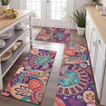 thumbnail image 2 of Multicolor Paisley and Floral Pattern Kitchen Rugs Sets Of 3,Kitchen Runner Rugs Non Skid Washable,Decorative Kitchen Floor Mats for Kitchen,Sink,Laundry,17"x30"+ 17"x47" + 17"x59", 2 of 6