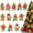 C, variant on 12Pack/set Gingerbread Man Ornaments for Christmas Tree Decoration Indoor Holiday Decor