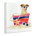 thumbnail image 4 of Stupell Industries Sandy Dog in Beach Bag Animals Painting Unframed Art Print Wall Art, 12 x 12, 4 of 8