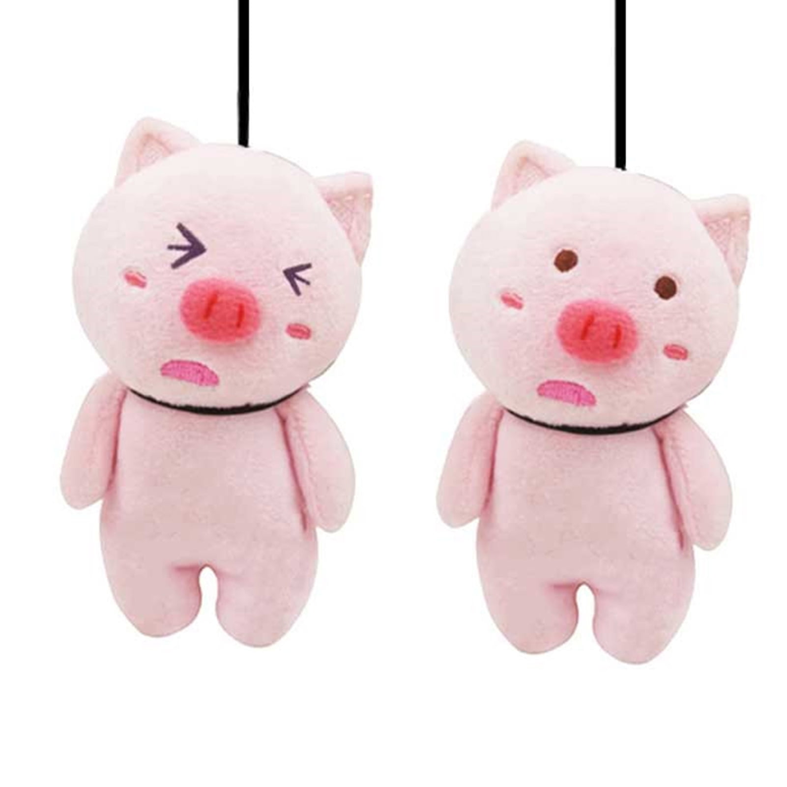 12cm Real Mink Fur Pig Piggy piglet Bag Charm Car Keychain Pendant Doll Toy Gift