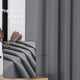 thumbnail image 2 of Cortinas Gris Oscuro Juego de 2 Paneles para Sala de Estar y Recámara, Filtrado de Luz Lino Sintético Texturizado, Estilo Granja Doble, 2 of 4
