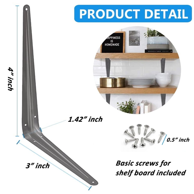 London White Shelf Bracket - 100 x 75mm London White Shelf Bracket - 100 x 75mm