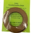 thumbnail image 2 of TOFL Genuine Top-Grain Tan Leather Strap | 72 Inches Long | 1/2 Inch Wide | 1/16 Inch Thick (4-5 oz) | 1 Leather Strip for DIY Arts & Craft Projects, Clothing, Jewelry, Wrapping | Tan, 2 of 3
