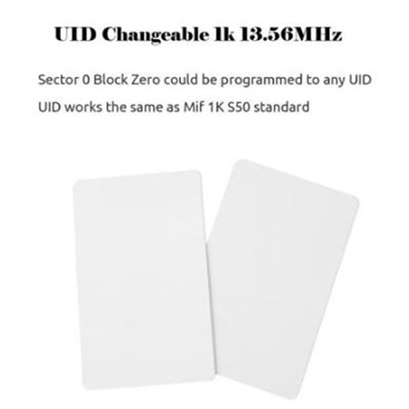 10 X UID Card 13.56MHz Block 0 Sector Writable IC Cards Clone Changeable .ypSWL
