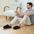 thumbnail image 2 of Ecetana Mens Slippers Cozy Memory Foam Scuff Slippers Casual Slip On Warm House Shoes, 2 of 6