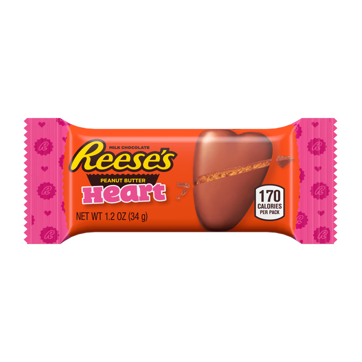 Hershey's Reese's Valentine Heart Peanut Butter Cup, 1.2 Oz. - Walmart ...