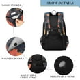 thumbnail image 4 of FORMRS Unisex School Backpack 17" Student Travel Bag with Laptop Compartment, Astronaut at Dawn, 4 of 7