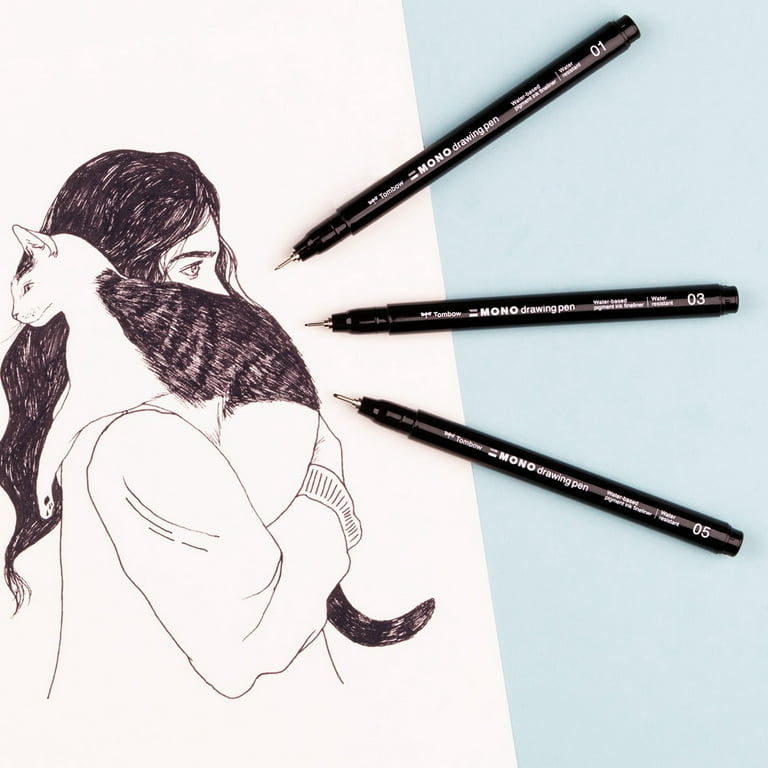 Tombow Mono Drawing 3-Pencil Set